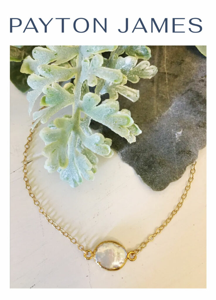 , photo showing delicate gold necklace